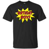 Superhero Cartoon Comic Birthday Boy T Shirt Boys Men_Black