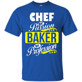 Chef By Passion Baker By Profession T Shirt_black