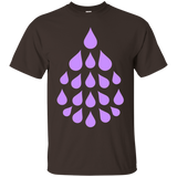 Purple Essential Oil Drop t-shirt_Black
