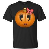 Cute Halloween Pumpkin Gal T-shirt_black