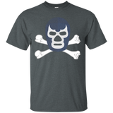 Lucha Libre Blue Mask Cross Bones Mexican Wrestler