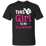 This Girl Is In 2nd Grade T-shirt Students Girl School_Black