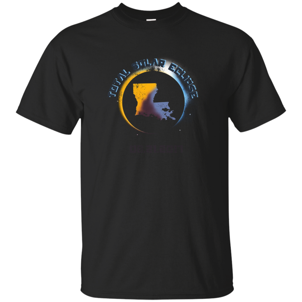 Louisiana Total Solar Eclipse Distressed Souvenir