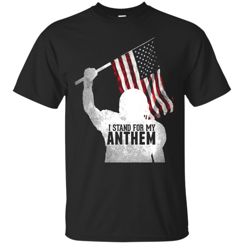 I Stand For The National Anthem T-shirt American Football_black