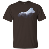 Lone Wolf Survives The Mountains Silhouette Art