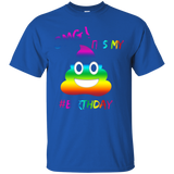 OMG! It's My Birthday Colorful Pile Of Poop tShirt_Black