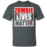 Zombie Lives Matter Funny Zombie T-shirt_black=