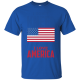 I Don't Kneel Because I Love America Usa Flag T Shirt_black