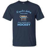 Synchronized Ice Skating Gifts T-Shirt - If Synchro Easy_Black