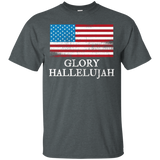 Glory Hallelujah American Flag T-shirt_black