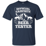 Official Campsite Beer Tester Camping Tshirt For Camper_Black
