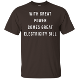 With Great Power Electricity Bill shirt_Black