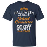 School Counselor Halloween Costume Gift Tshirt_Black