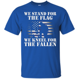 We Stand For The Flag We Kneel For The Fallen T Shirt_black=