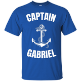 Captain Gabriel T-shirt Personalized Boat Captain Shirt_black=