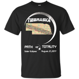 Nebraska path of totality solar eclipse T-Shirt_Black