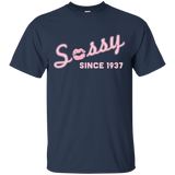 Sassy Since 1937 T-Shirt 80 Yrs old b-day 80th Birthday Gift_Black