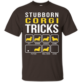 Stubborn Corgi Tricks Funny T-Shirt_Black