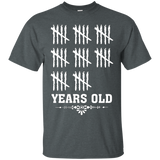 Tally Marks Tee-Funny 40 Years Yrs Old 40th Birthday T-Shirt_Black