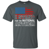 I Stand For The National Anthem Usa Flag Veteran T-shirt_black