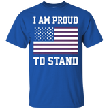 I Am Proud To Stand I Don't Kneel Flag Honor Tee_black