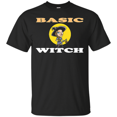 Halloween Basic Witch T-shirt Funny Pumpkin Lovers Gift Tee_black