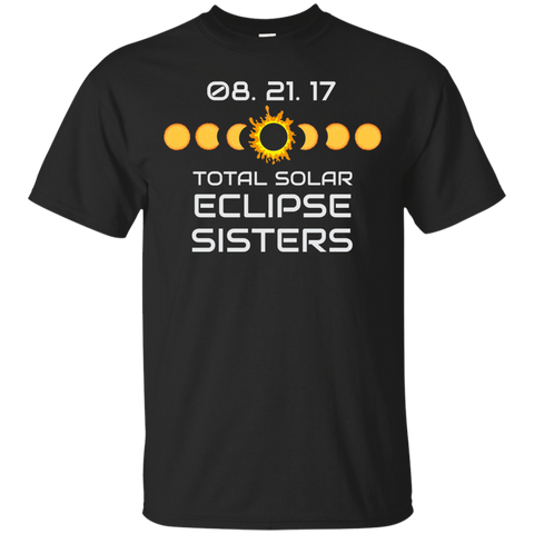SISTERS OREGON Solar Eclipse Souvenir Gift T Shirt_Black