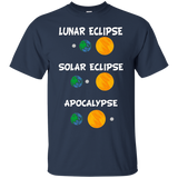 Lunar Eclipse Solar Eclipse Apocalypse Science T Shirt