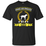 Owned & Operated By A Dalmatian Animal Lover T-shirt_black=