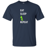 Eat Sleep Baseball T-shirt Cool Casual Unisex Top Tee_black=