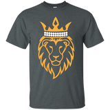 Mens Lion With Crown Tee_black=