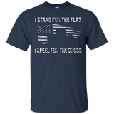 I Stand For The Flag I Kneel For The Cross Shirt_black