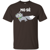No Se Cute Spanish Gray Cat I Don't Know Funny Hispanic Tee_Black