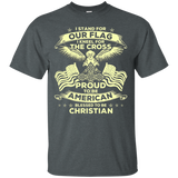 I Stand For Our Flag Kneel For The Cross Veteran T-shirt_black