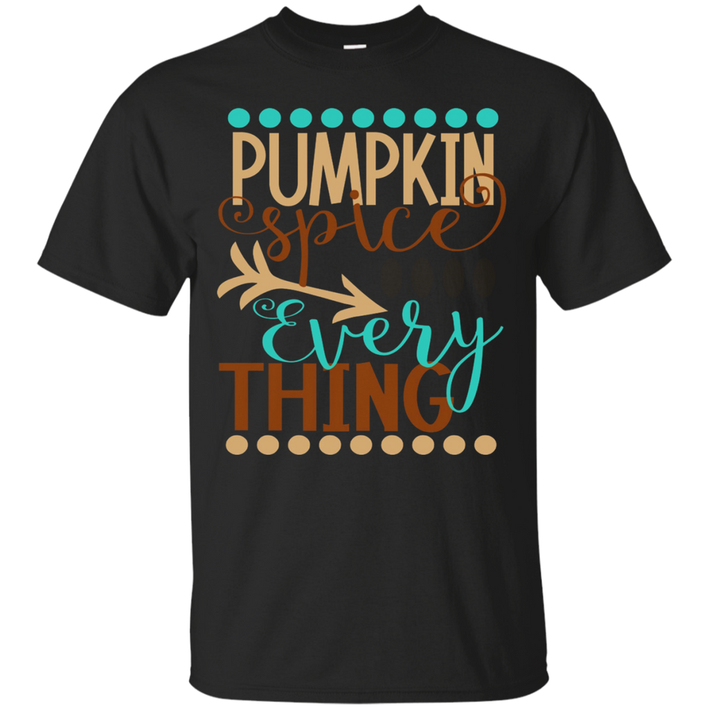 Pumpkin Spice Everything Coffee Shirt Funny Autumn Latte Mom_Black