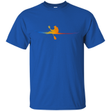 Love Kayak Shiluette Canoeist T-shirt Kayaker Paddler Tee