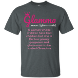 Glamma Funny Definition Shirt, Gift For Grandma_black=