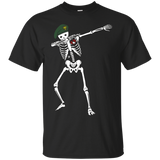 Dabbing Skeleton Veteran T-shirt Halloween Hip Hop Dab_black