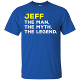 Jeff Name T-shirt Man Myth Legend Mens Kids