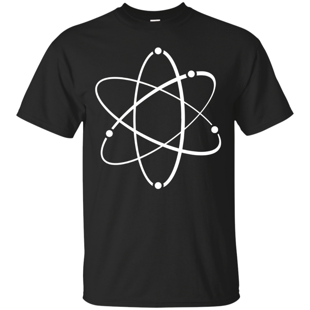 Retro Atomic Atom Symbol T-shirt_Black