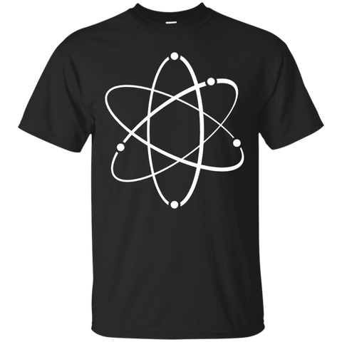 Retro Atomic Atom Symbol T-shirt_Black