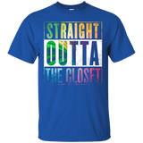 Straight Outta The Closet - Gay Pride LGBT T-Shirt_Black