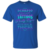 Scorpio Girl With Tattoos Pretty Eyes Thick Thighs T-shirt_Black