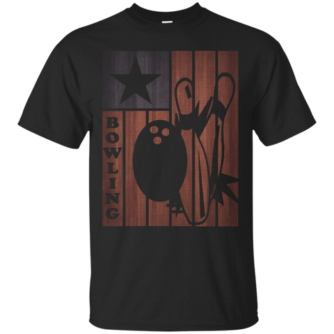 American Usa Flag Bowlers Shirt Bowling Pin And Ball Tee_black=