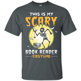 This Is My Scary Book Reader Halloween Costume T-shirt_black=