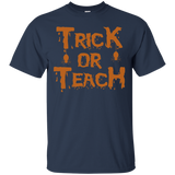 Teacher Halloween Shirt Trick Or Teach T-shirt_black=