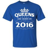 Queens Are Born In 2016 1 Year Old 1st Birthday Gift Ideas_black=