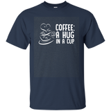 Coffee A Hug In A Cup Black Coffee Mug T-shirt For Men Women_dark=