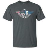 Guatemalan American Flag T Shirt. Guatemala National Flag_black