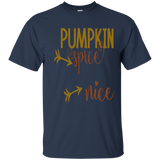 Pumpkin Spice And Everything Nice Shirt Funny Autumn_Navy